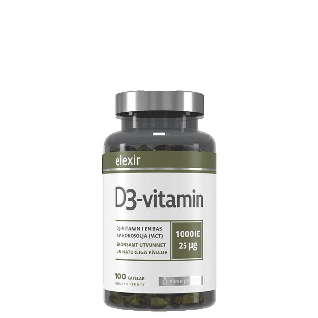 D3-vitamin 25 mcg 1000 IE 100 kapslar 